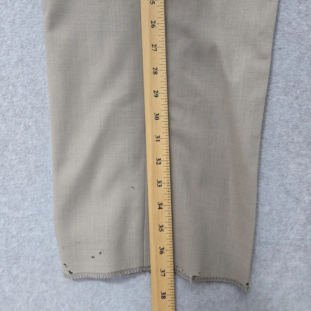 Corbin CRX Pants Mens 38 Regular Wool Pleated Dress Slacks Unfinished‎ Hem New